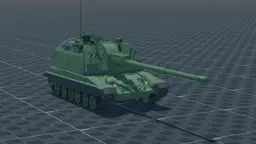 2S19 Msta-S, perspective, in Multicrew Tank Combat