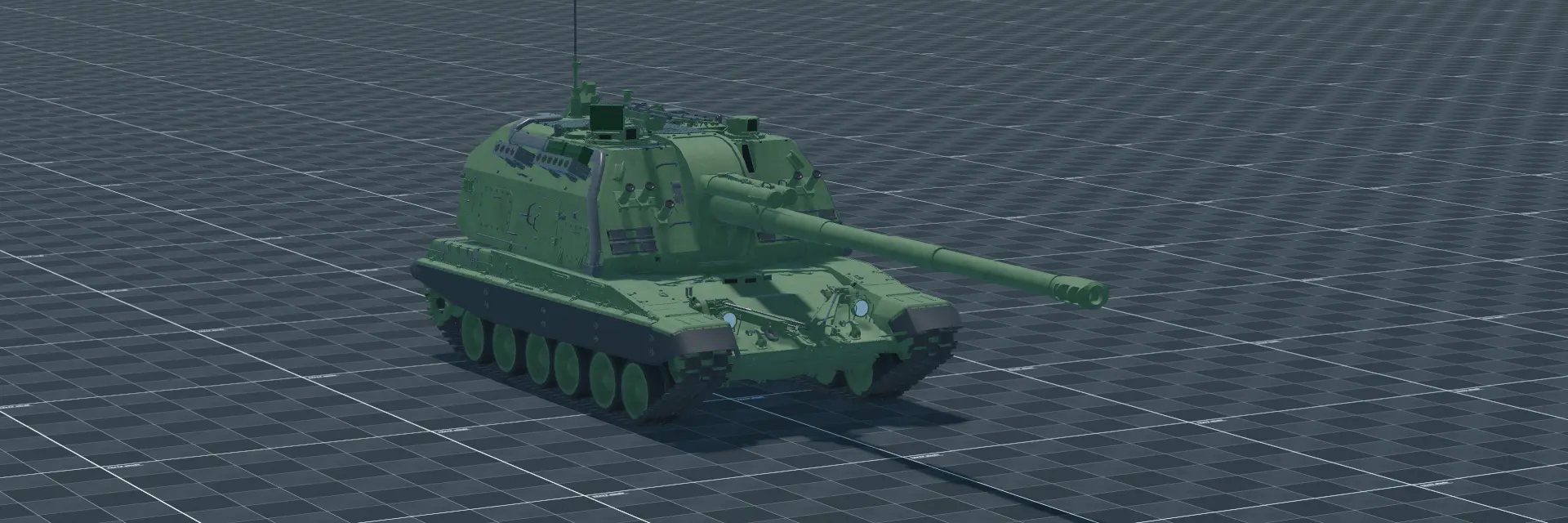 2S19 Msta-S, perspective banner, in Multicrew Tank Combat