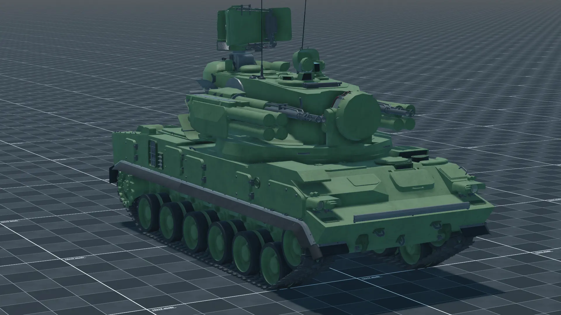 2S6 Tunguska, perspective, in Multicrew Tank Combat