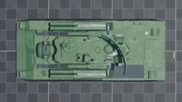 2S6 Tunguska, top, in Multicrew Tank Combat