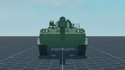 2S7 Pion, front, in Multicrew Tank Combat