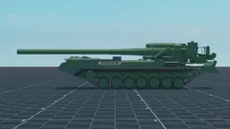 2S7 Pion, left, in Multicrew Tank Combat