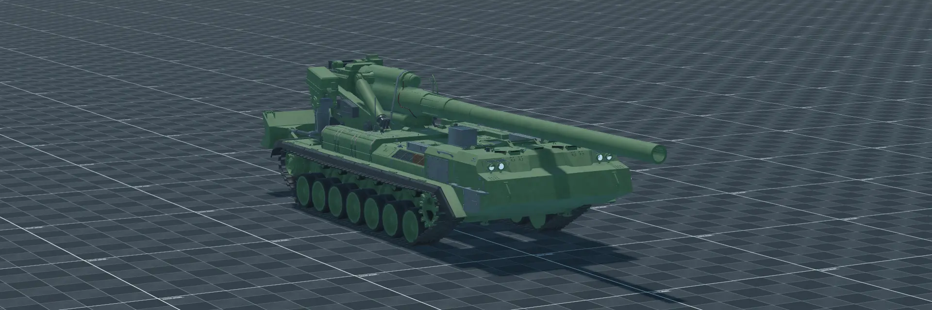 2S7 Pion, perspective banner, in Multicrew Tank Combat