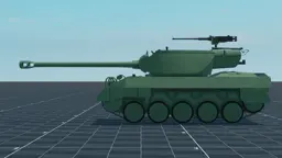 90mm GMC Super Hellcat, left, in Multicrew Tank Combat