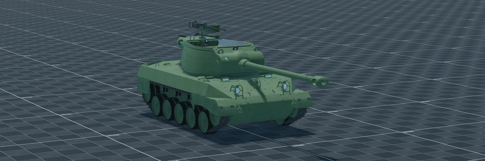 90mm GMC Super Hellcat, perspective banner, in Multicrew Tank Combat