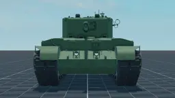 A.33/1 Assault Tank, front, in Multicrew Tank Combat