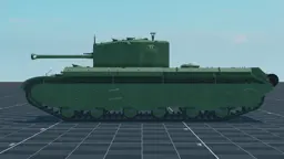 A.33/1 Assault Tank, left, in Multicrew Tank Combat