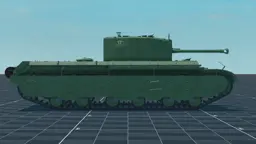 A.33/1 Assault Tank, right, in Multicrew Tank Combat