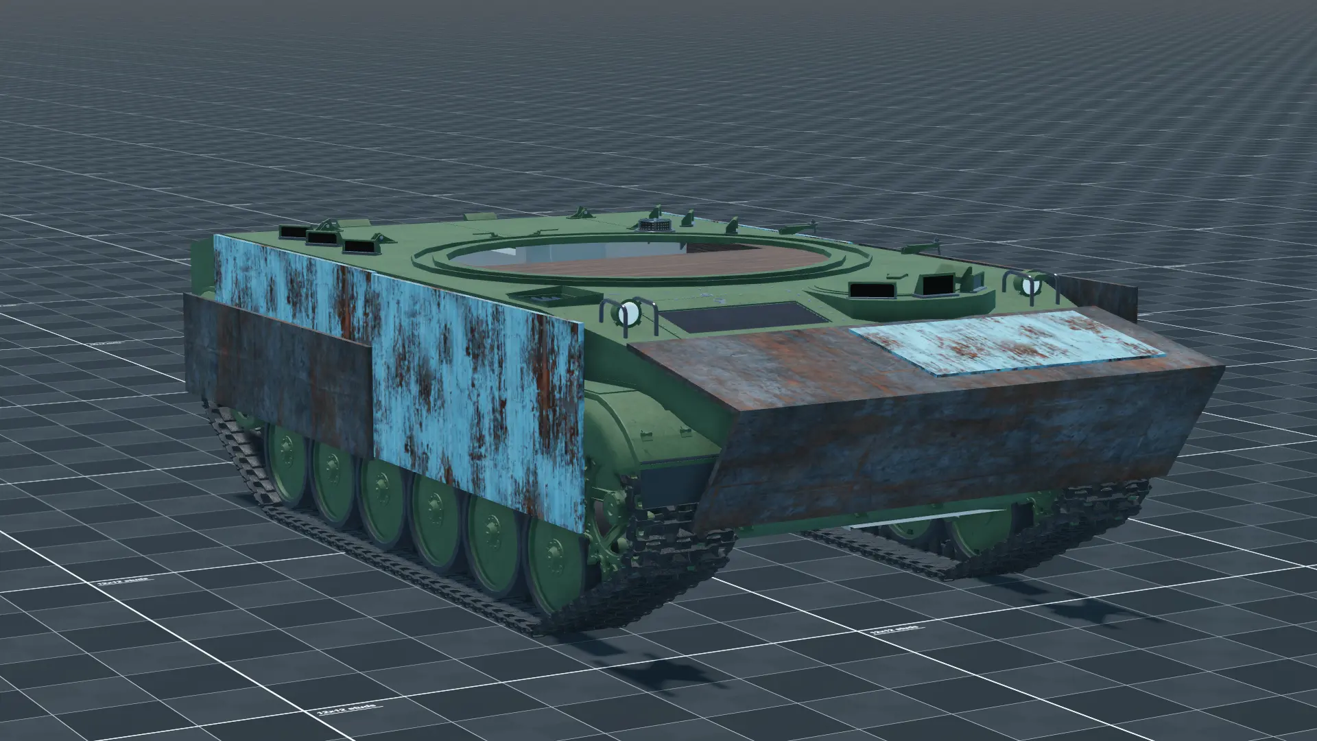 Abandoned IFV Hull, perspective, in Multicrew Tank Combat
