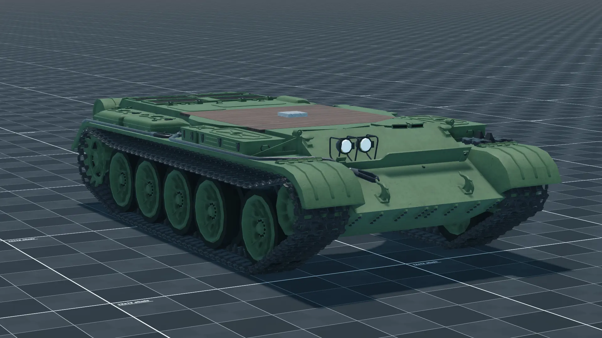 Abandoned Tank Hull, perspective, in Multicrew Tank Combat