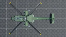 AH-64D, top, in Multicrew Tank Combat