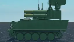 Air Defense Anti Tank System, left, in Multicrew Tank Combat