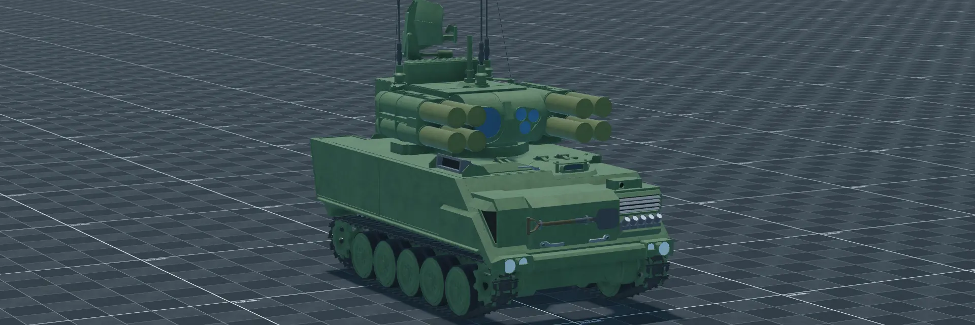 Air Defense Anti Tank System, perspective banner, in Multicrew Tank Combat