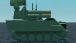 Air Defense Anti Tank System, right, in Multicrew Tank Combat