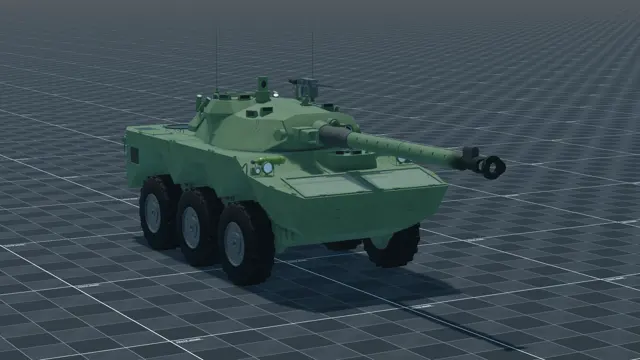 AMX-10RC, perspective, in Multicrew Tank Combat