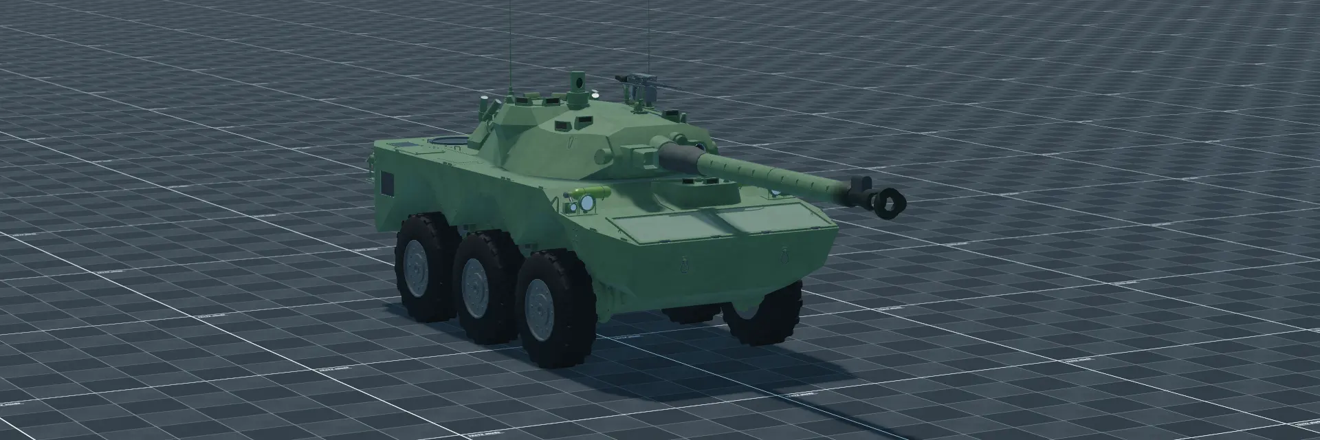 AMX-10RC, perspective banner, in Multicrew Tank Combat