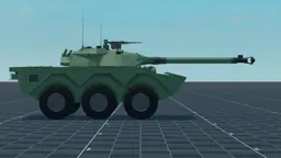 AMX-10RC, right, in Multicrew Tank Combat