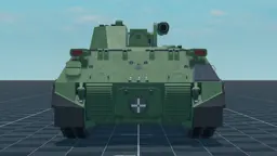 Begleitpanzer 57, back, in Multicrew Tank Combat