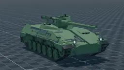 Begleitpanzer 57, perspective, in Multicrew Tank Combat