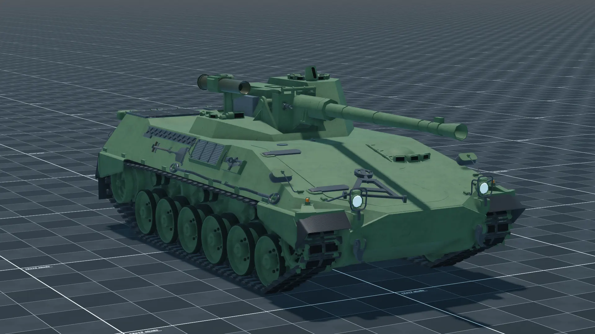 Begleitpanzer 57, perspective, in Multicrew Tank Combat