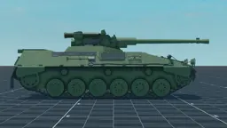 Begleitpanzer 57, right, in Multicrew Tank Combat