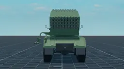 BM-21 Grad, back, in Multicrew Tank Combat