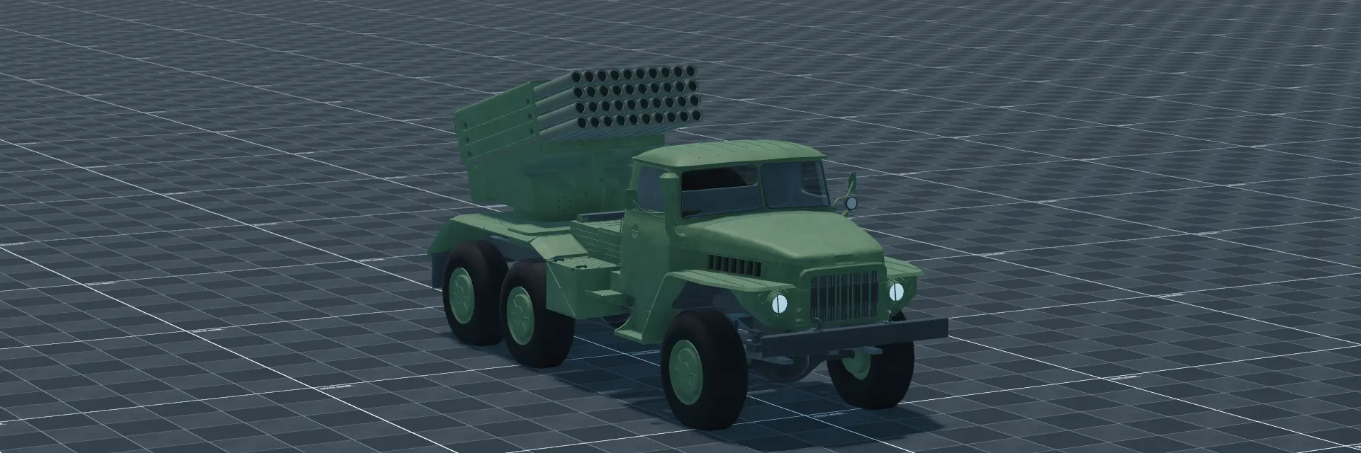 BM-21 Grad, perspective banner, in Multicrew Tank Combat