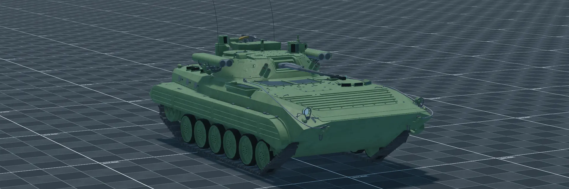 BMP-2M, perspective banner, in Multicrew Tank Combat