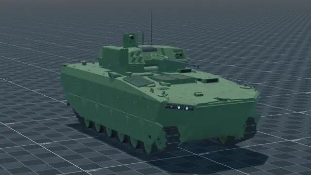 Borsuk, perspective, in Multicrew Tank Combat