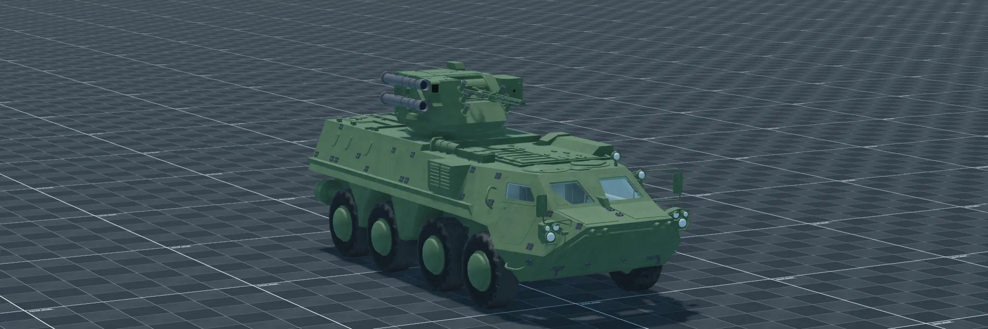 BTR-4, perspective banner, in Multicrew Tank Combat