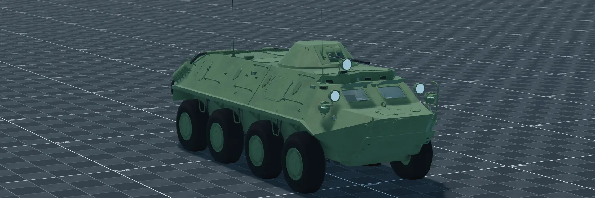 BTR-60PB, perspective banner, in Multicrew Tank Combat