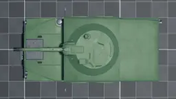 Bumpee, top, in Multicrew Tank Combat