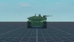 Burlak, back, in Multicrew Tank Combat