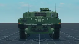 Challenger 1, back, in Multicrew Tank Combat