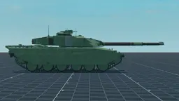 Challenger 1, right, in Multicrew Tank Combat