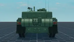 Challenger 2, back, in Multicrew Tank Combat