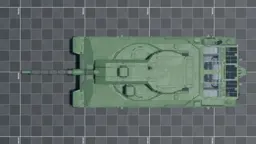 Challenger Falcon, top, in Multicrew Tank Combat