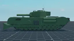 Churchill AVRE, left, in Multicrew Tank Combat
