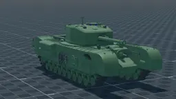 Churchill VII, perspective, in Multicrew Tank Combat