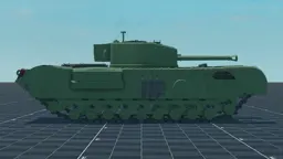Churchill VII, right, in Multicrew Tank Combat