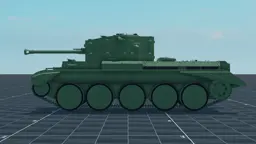 Cromwell V, left, in Multicrew Tank Combat