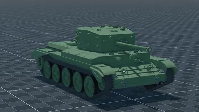 Cromwell V, perspective, in Multicrew Tank Combat