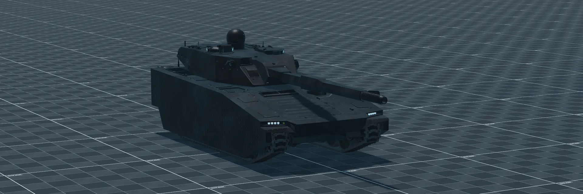 CV 90120-T Ghost, perspective banner, in Multicrew Tank Combat