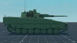 CV 9040A, right, in Multicrew Tank Combat
