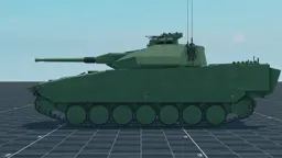CV 9040C, left, in Multicrew Tank Combat