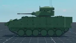 Desert Warrior, left, in Multicrew Tank Combat