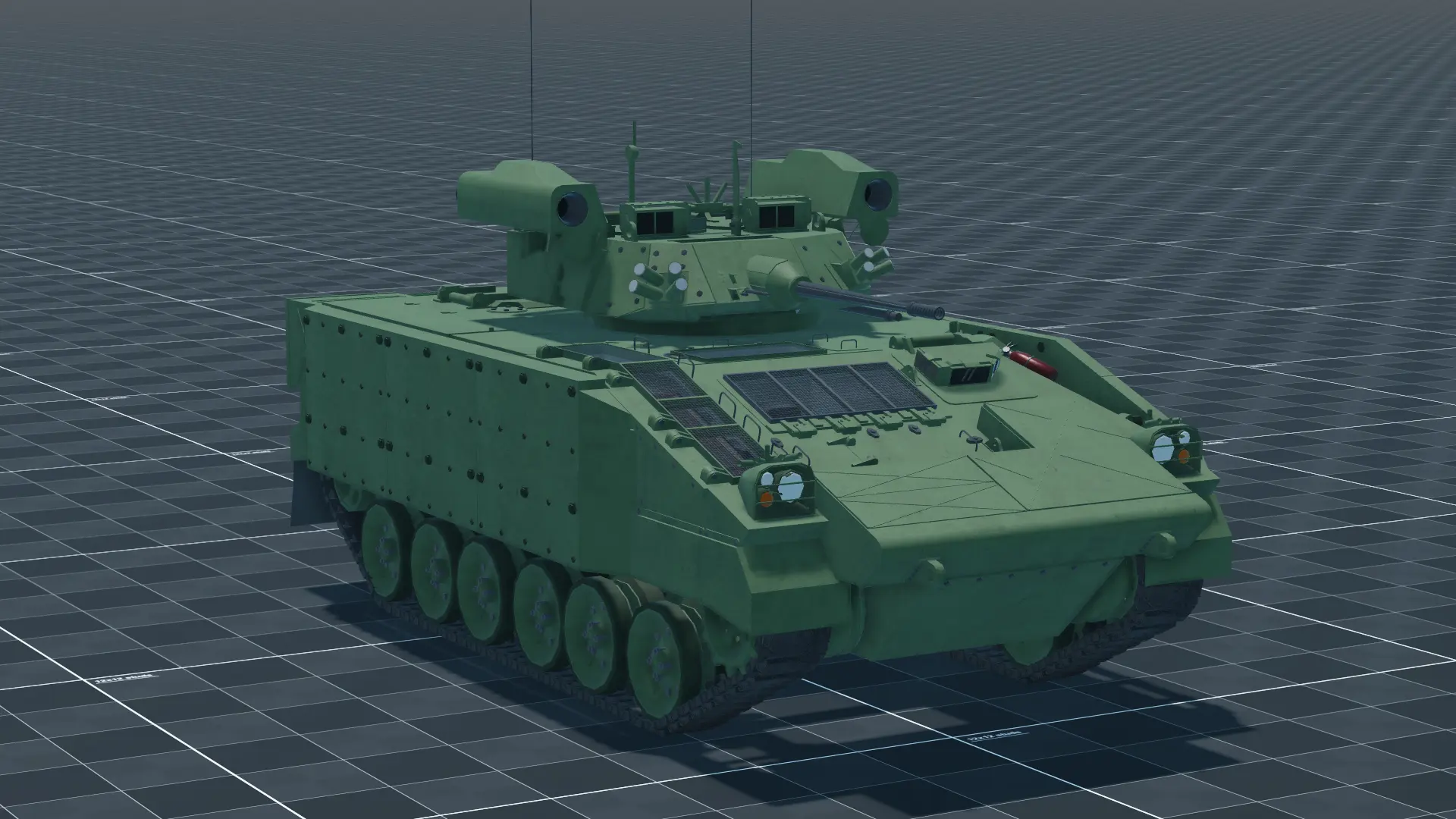 Desert Warrior, perspective, in Multicrew Tank Combat