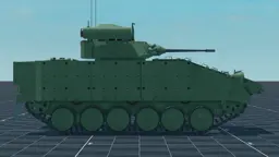 Desert Warrior, right, in Multicrew Tank Combat