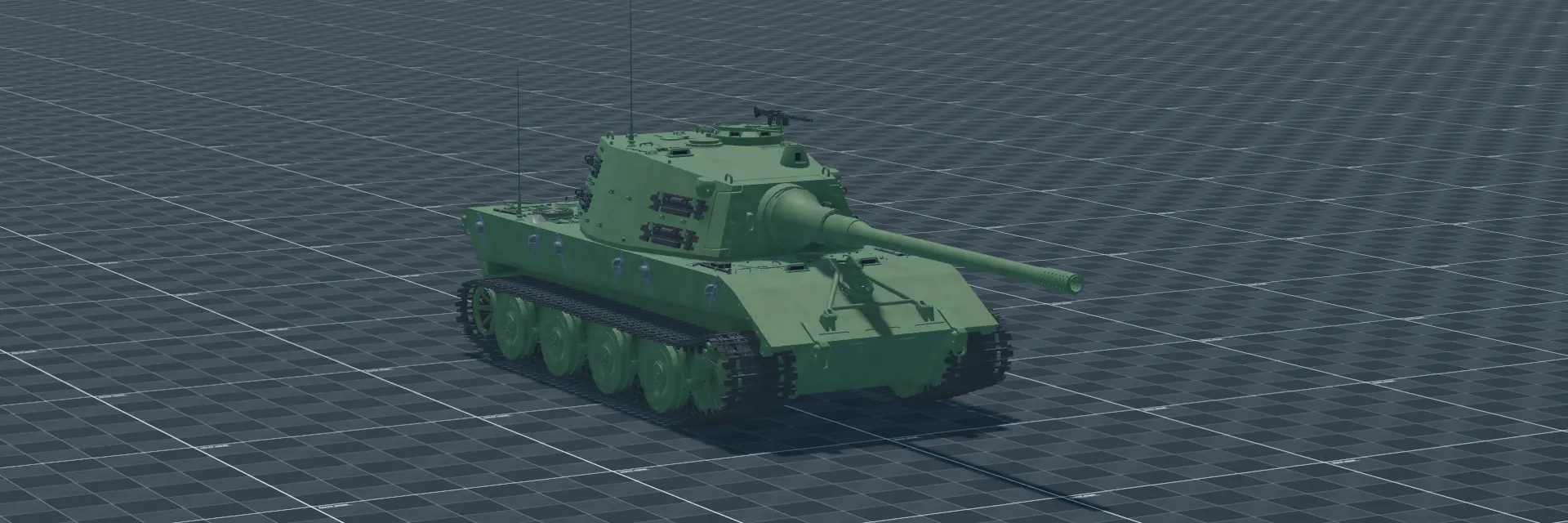 E-100 (Henschelturm), perspective banner, in Multicrew Tank Combat