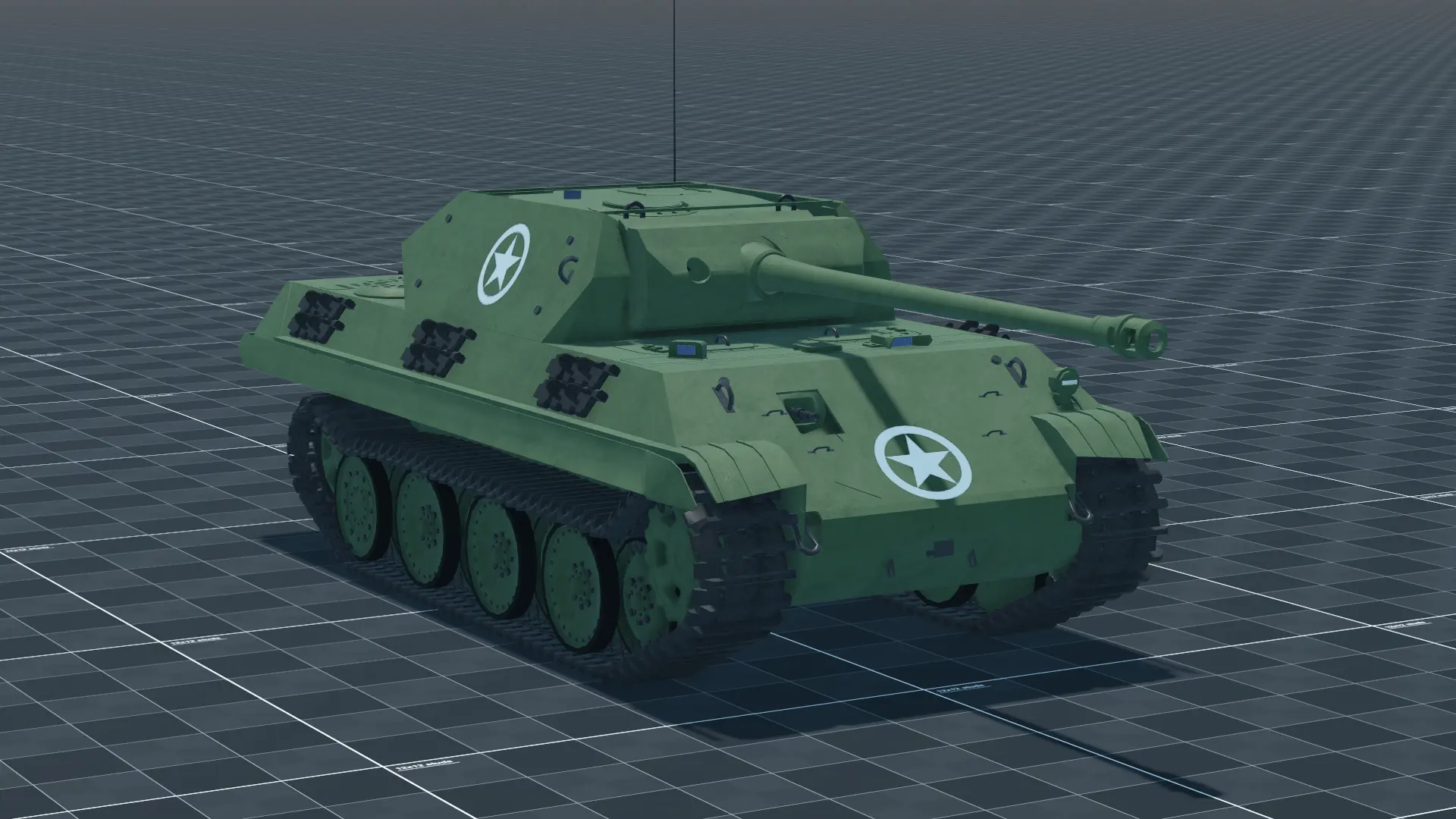 Ersatz M10, perspective, in Multicrew Tank Combat